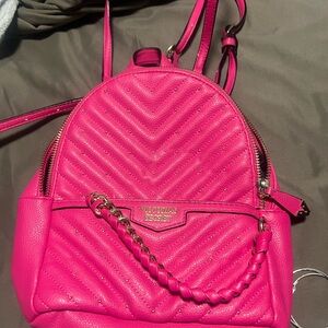 Victoria's Secret Hot Pink Quilted Backpack